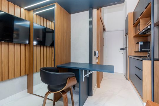 Studio de kitnet/studio para alugar com 1 quarto, 33m² em Santo Amaro, São Paulo