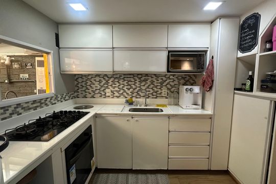 Cozinha de casa de condomínio à venda com 3 quartos, 85m² em Vargem Grande, Rio de Janeiro