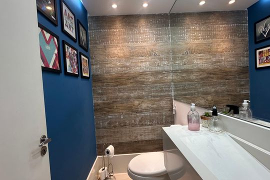 Lavabo de casa de condomínio à venda com 3 quartos, 85m² em Vargem Grande, Rio de Janeiro