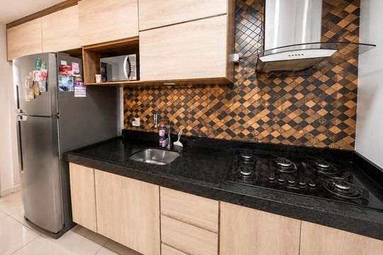 Cozinha de apartamento para alugar com 2 quartos, 60m² em Eldorado, Juiz de Fora