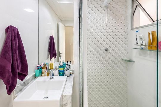 Banheiro de apartamento para alugar com 2 quartos, 60m² em Eldorado, Juiz de Fora