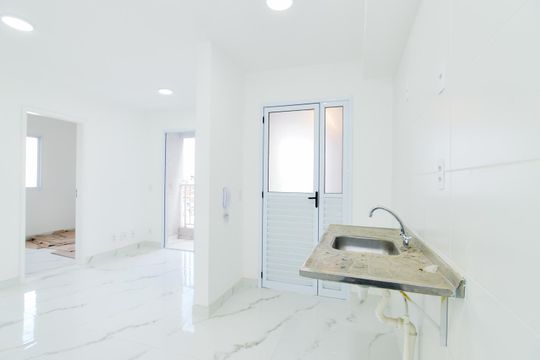 Cozinha de apartamento para alugar com 2 quartos, 47m² em Picanço, Guarulhos