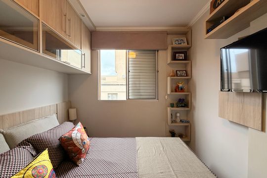 Quarto 1 de apartamento à venda com 2 quartos, 50m² em Vila Arens/vila Progresso, Jundiaí