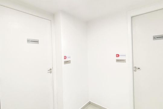 Área comum de kitnet/studio para alugar com 1 quarto, 17m² em Jardim Danfer, São Paulo