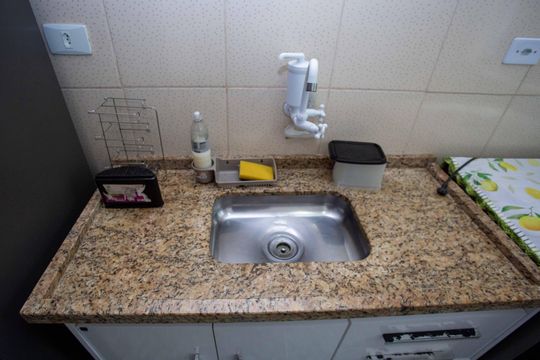 Cozinha de apartamento à venda com 2 quartos, 50m² em Conceição, Diadema