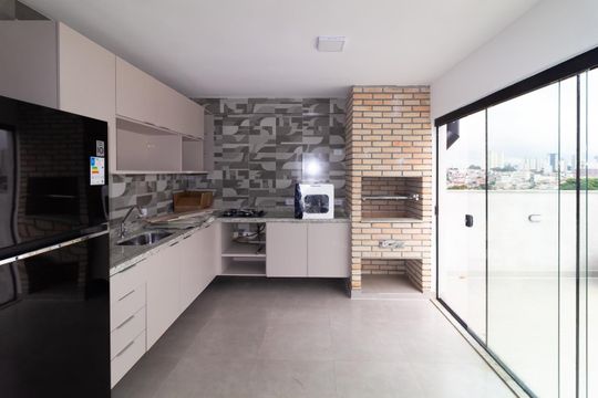 Área comum - Churrasqueira de apartamento para alugar com 2 quartos, 40m² em Vila Canero, São Paulo