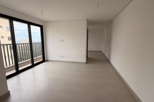 Sala de apartamento para alugar com 1 quarto, 49m² em Parque Amazonia, Goiânia