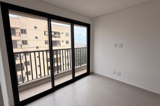 Sala de apartamento para alugar com 1 quarto, 49m² em Parque Amazonia, Goiânia