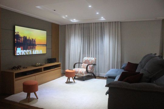 Sala de apartamento à venda com 3 quartos, 155m² em Barcelona, São Caetano do Sul