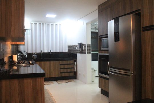 Cozinha de apartamento à venda com 3 quartos, 155m² em Barcelona, São Caetano do Sul