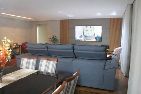 Sala de apartamento à venda com 3 quartos, 155m² em Barcelona, São Caetano do Sul