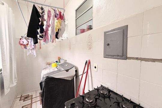 Área de Serviço de apartamento à venda com 3 quartos, 74m² em Nucleo Residencial Satelite, Várzea Paulista