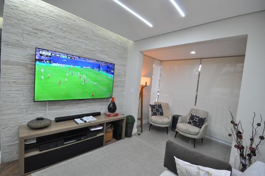 Sala de apartamento à venda com 3 quartos, 78m² em Carandiru, São Paulo