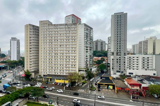 Vista da Varanda de kitnet/studio à venda com 1 quarto, 26m² em Sumarezinho, São Paulo