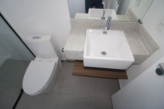 Banheiro de apartamento à venda com 1 quarto, 36m² em Santana, São Paulo