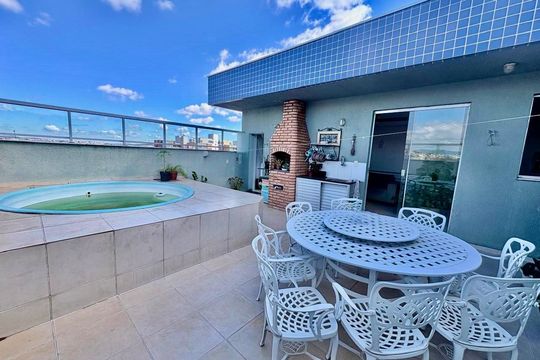 Área comum de apartamento à venda com 4 quartos, 140m² em Castelo, Belo Horizonte
