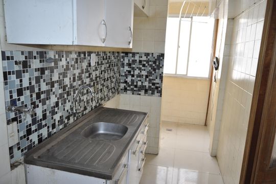 Cozinha de apartamento à venda com 3 quartos, 61m² em Grajaú, Rio de Janeiro