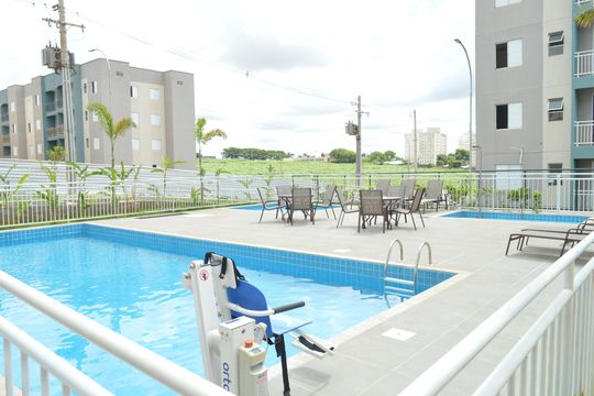 Área comum - Piscina de apartamento para alugar com 2 quartos, 47m² em Maubisa, Ribeirão Preto
