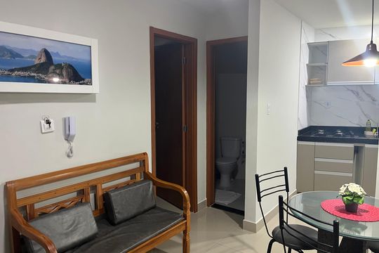 Sala/cozinha de apartamento para alugar com 2 quartos, 40m² em Centro, Rio de Janeiro