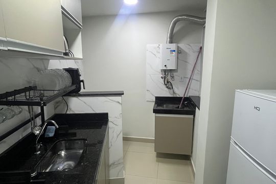 Sala/cozinha de apartamento para alugar com 2 quartos, 40m² em Centro, Rio de Janeiro
