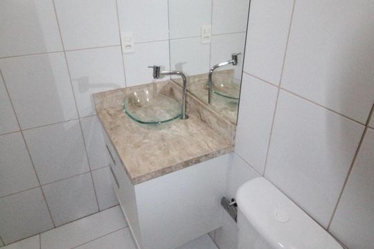 Banheiro social de apartamento para alugar com 3 quartos, 70m² em Jardim America, São José dos Campos