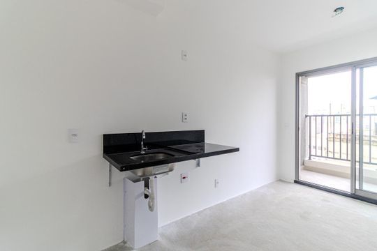 Cozinha de apartamento para alugar com 1 quarto, 30m² em Santa Cecilia, São Paulo