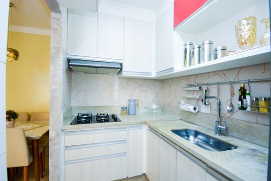 Cozinha de apartamento para alugar com 2 quartos, 54m² em Macedo, Guarulhos