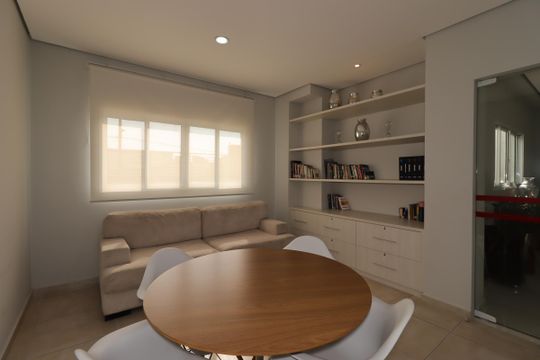 Área Comum - Espaço Leitura de apartamento à venda com 2 quartos, 50m² em Parque Industriario, Santo André