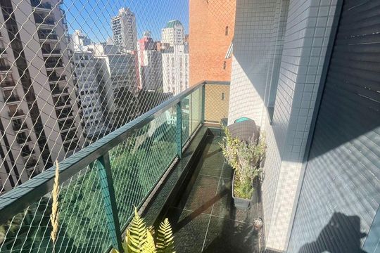 Varanda de apartamento à venda com 4 quartos, 201m² em Higienópolis, São Paulo