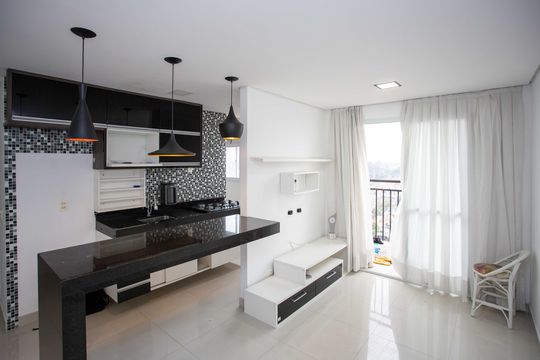 Sala de apartamento para alugar com 2 quartos, 56m² em Centro, Diadema