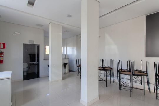 Área comum - Salão de festas de apartamento à venda com 2 quartos, 55m² em Cabral, Contagem