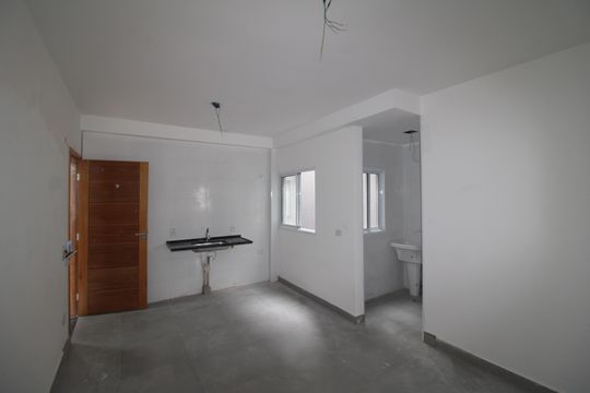Sala / Cozinha / Área de Serviço de apartamento para alugar com 2 quartos, 32m² em Jardim Primavera, São Paulo