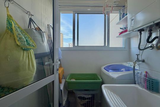 Área de Serviço de apartamento à venda com 1 quarto, 45m² em Santo Amaro, São Paulo