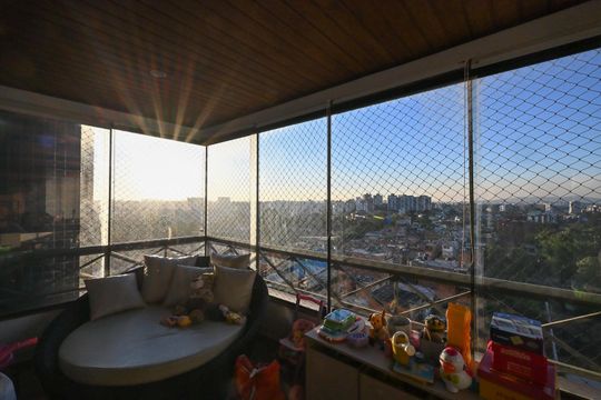 Varanda de apartamento à venda com 3 quartos, 135m² em Fazenda Morumbi, São Paulo