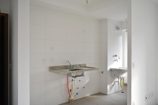 Cozinha de apartamento à venda com 2 quartos, 53m² em São Judas, São Paulo