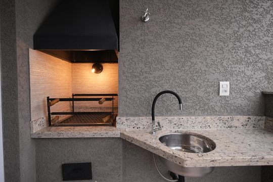 Varanda gourmet de apartamento para alugar com 2 quartos, 63m² em Campestre, Santo André
