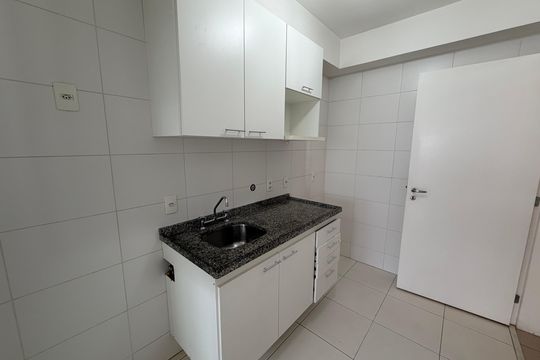 Cozinha de apartamento para alugar com 2 quartos, 65m² em Santo Amaro, São Paulo