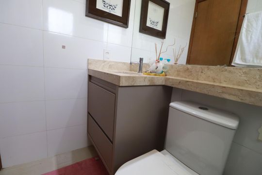 Banheiro  de casa para alugar com 3 quartos, 120m² em Bonfim Paulista, Ribeirão Preto