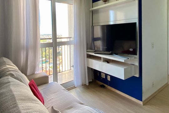 Sala de apartamento para alugar com 3 quartos, 57m² em Jardim Las Vegas, Guarulhos