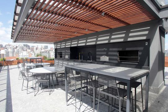 Área Comum - Rooftop Churrasqueira de apartamento para alugar com 1 quarto, 61m² em Auxiliadora, Porto Alegre