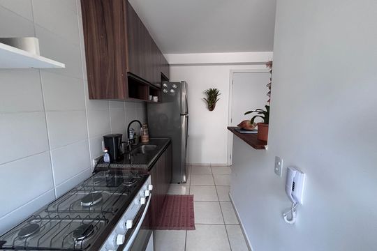Cozinha de apartamento à venda com 2 quartos, 48m² em Barra da Tijuca, Rio de Janeiro