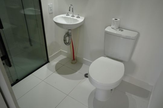 Banheiro da Suíte de apartamento à venda com 1 quarto, 27m² em Vila Aricanduva, São Paulo