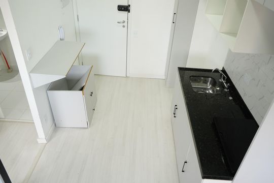 Cozinha de apartamento à venda com 1 quarto, 27m² em Vila Aricanduva, São Paulo