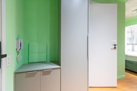 Cozinha de apartamento para alugar com 1 quarto, 25m² em Vila Mascote, São Paulo