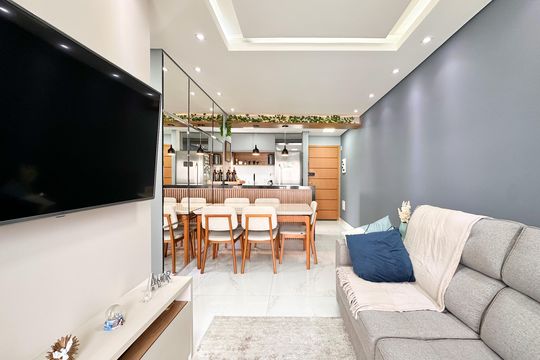 Sala de apartamento à venda com 2 quartos, 52m² em Santa Terezinha, São Bernardo do Campo