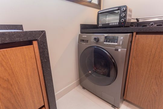 Área de Serviço de apartamento à venda com 3 quartos, 77m² em Vila Campo Grande, São Paulo