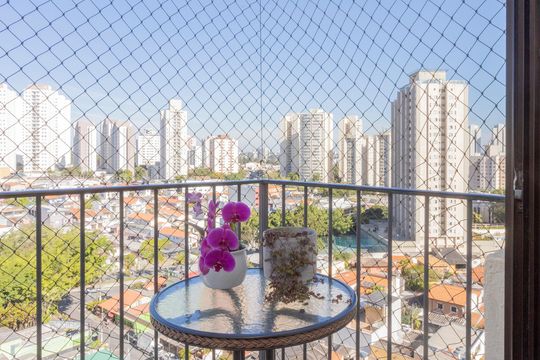 Sacada de apartamento à venda com 3 quartos, 77m² em Vila Campo Grande, São Paulo