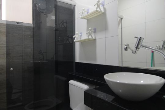Banheiro de apartamento para alugar com 2 quartos, 45m² em Santa Amelia, Belo Horizonte