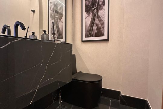 Banheiro de apartamento à venda com 3 quartos, 153m² em Jardim, Santo André