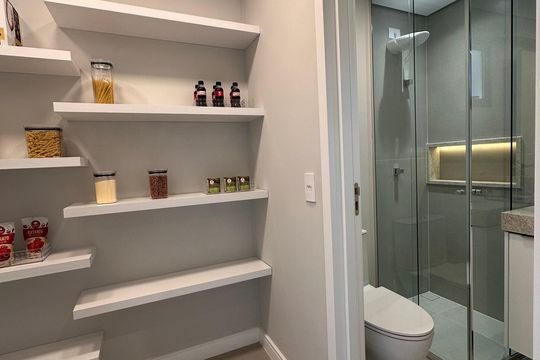 Banheiro de apartamento à venda com 3 quartos, 153m² em Jardim, Santo André